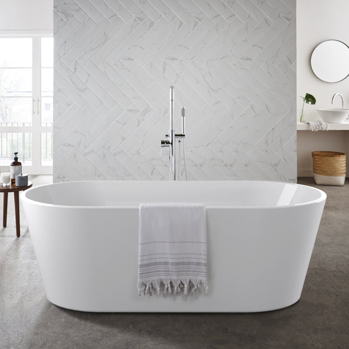 Coast Gloss White Freestanding Bath by Kartell- 1500/1600/1700mm